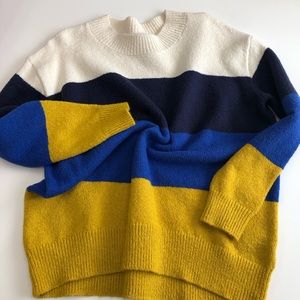 Color block sweater